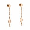 Hermes Gambade H Earring Rose Gold with Diamond